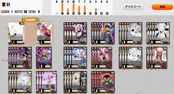 現状の黄ブウ純粋デッキはこんな感じ